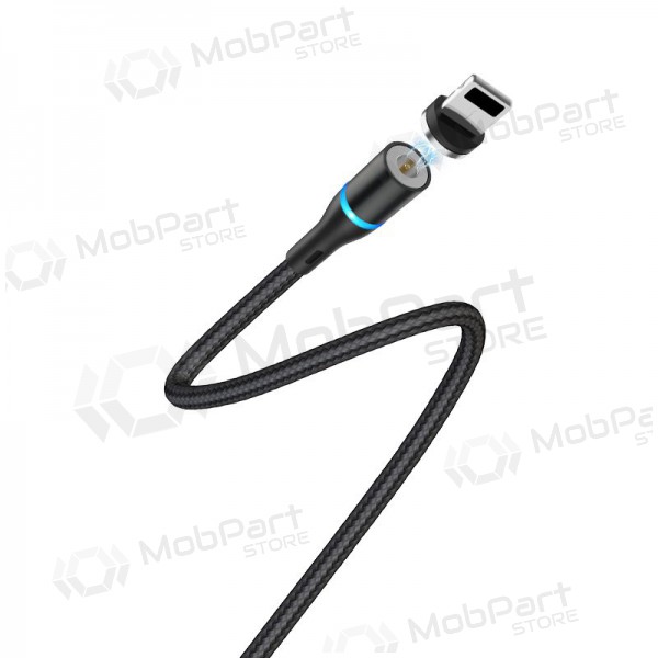 USB kaabel Borofone BU16 Skill Magnetic Lightning 1.0m (mustad)