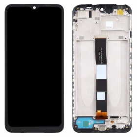 Xiaomi Redmi 9A / 9C / 9AT ekraan (mustad) (koos raamiga) (originaalne)