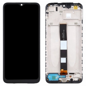 Xiaomi Redmi 9A / 9C / 9AT ekraan (mustad) (koos raamiga) (service pack) (originaalne)