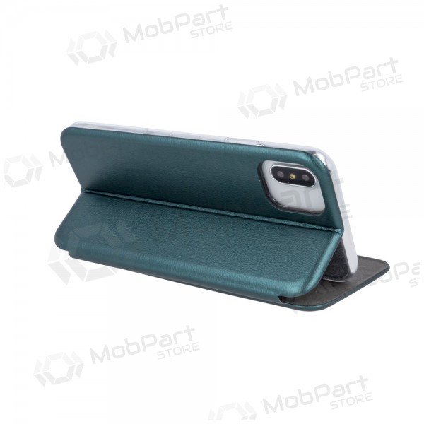 Apple iPhone 12 Pro Max ümbris - Book Elegance (tume roheline)