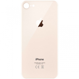 Apple iPhone 8 patareipesade kaas (tagakaas) (kuldsed) (bigger hole for camera)