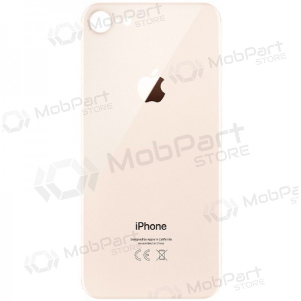 Apple iPhone 8 patareipesade kaas (tagakaas) (kuldsed) (bigger hole for camera)