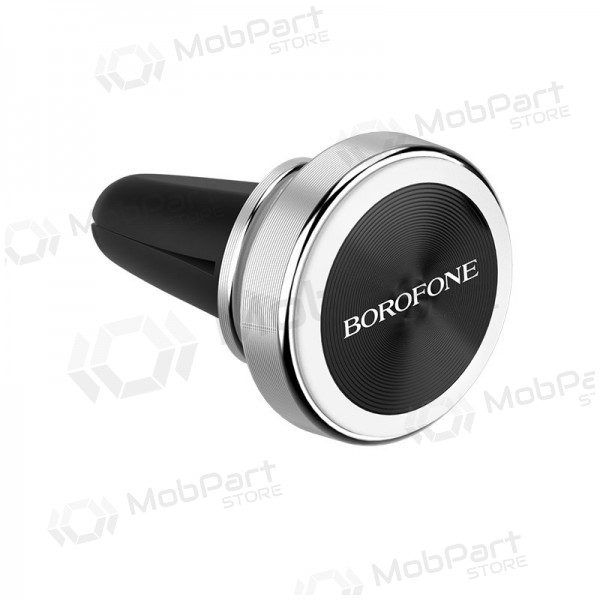 Automobilinis Universaalne telefono laikiklis Borofone BH6, tvirtinamas ant ventiliacijos grotelių, magnetinis, mustad