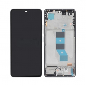 Ekranas Xiaomi Redmi Note 14 5G su lietimui jautriu stikliuku ja rėmeliu Midnight Black originaalne (service pack)