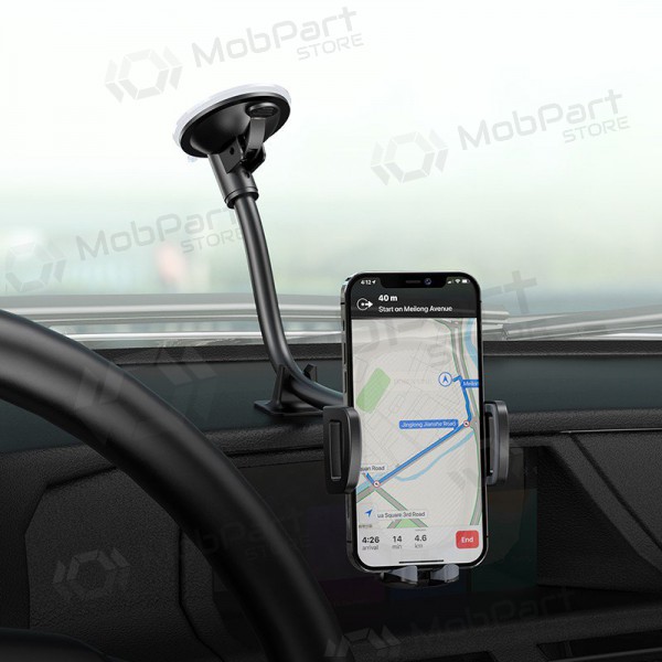 Auto telefonihoidja Borofone BH54 tvirtinamas prie lango
