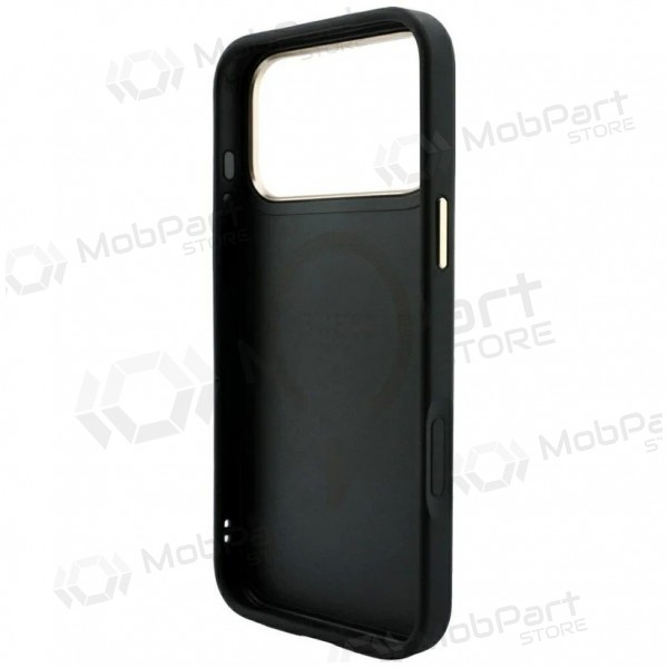 Apple iPhone 18 Pro ümbris - Guess PU Leather 4G Gold Frame Embossed MagSafe (must)