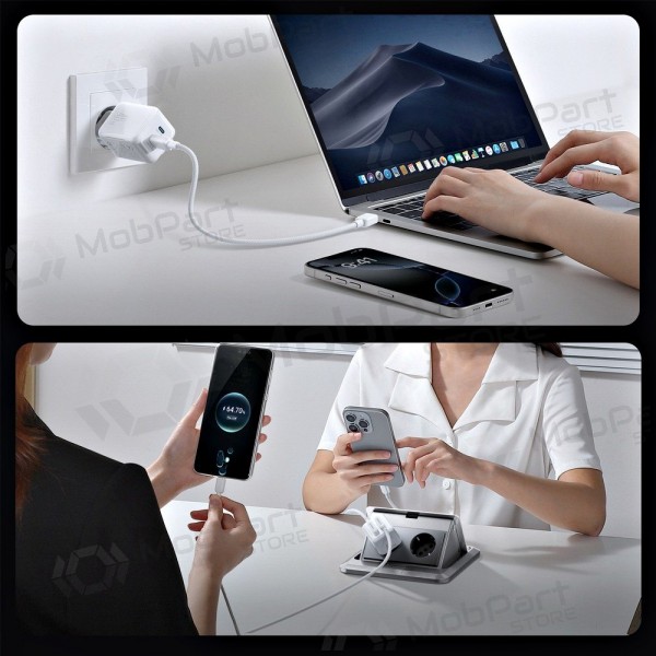 Laadija Joyroom JR-TCL05 45W 2xUSB-C valged