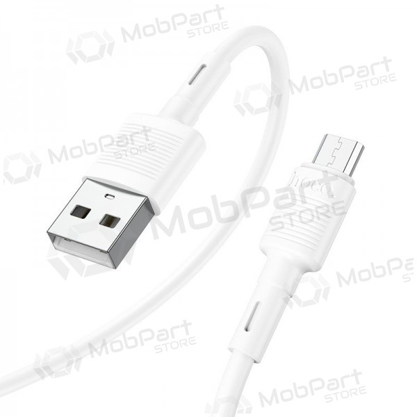 Micro USB kaabel Hoco X83 USB-A Micro USB-i 1 m valge