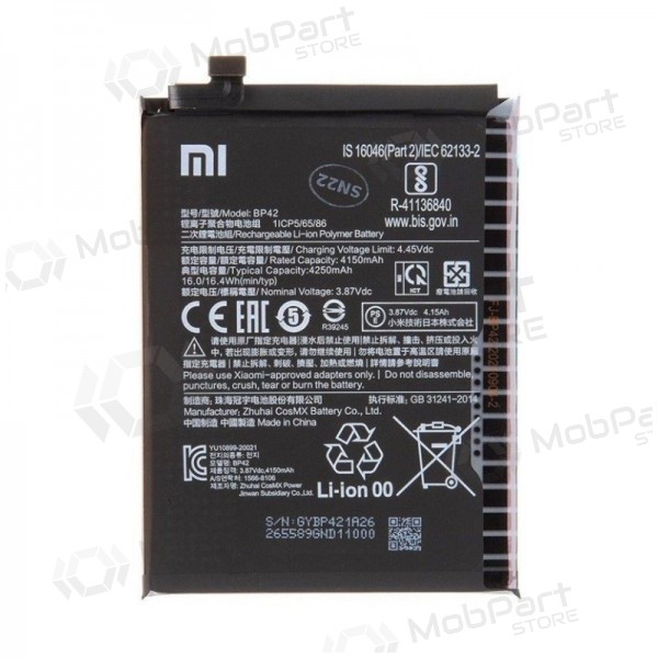 Xiaomi Mi 11 Lite 4G / Mi 11 Lite 5G / 11 Lite 5G NE patarei / aku, akumuliatorius (originaalne) Xiaomi Mi 11 Lite 4G / Mi 11 Lite 5G / 11 Lite 5G NE patarei / aku, akumuliatorius (originaalne)