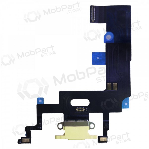 Apple iPhone XR laadimispesa ja mikrofoni liides (laadimisliides) (kollane)