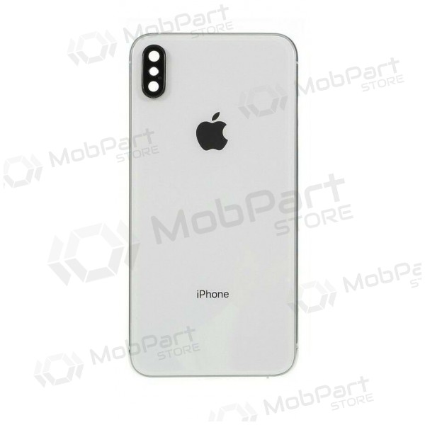 Apple iPhone XS Max patareipesade kaas (tagakaas) (valged) (kasutatud grade C, originaalne)