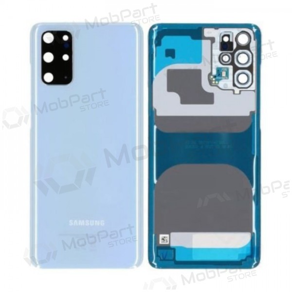 Samsung G985 / G986 Galaxy S20 Plus patareipesade kaas (tagakaas) (Cloud Blue) (kasutatud grade B, originaalne)