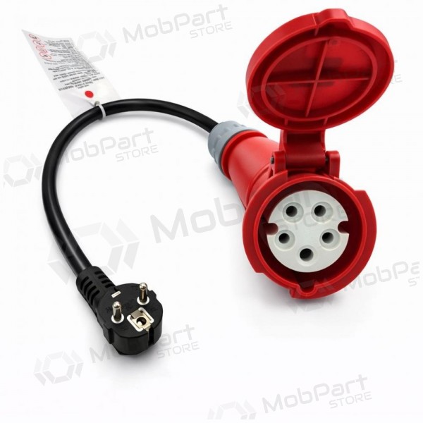 Adapter Reach CEE 16A 400 V kuni 220 V Schuko must
