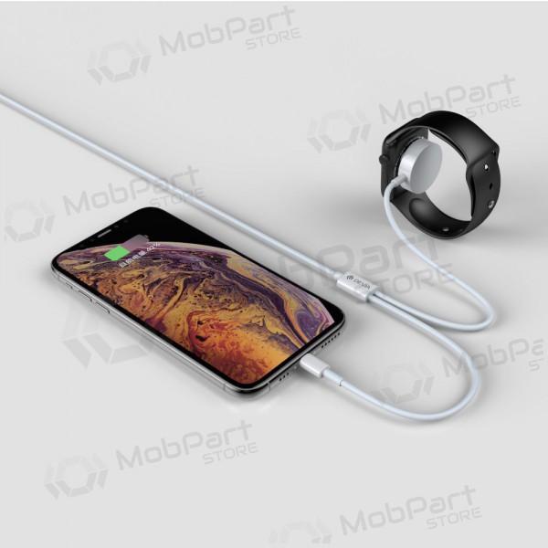 USB kaabel Devia Smart 2in1 Lightning+Apple Watch wireless laadija