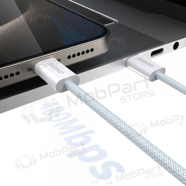 USB-C kaabel Dudao L6C USB-C kuni USB-C 1 m 60 W valge