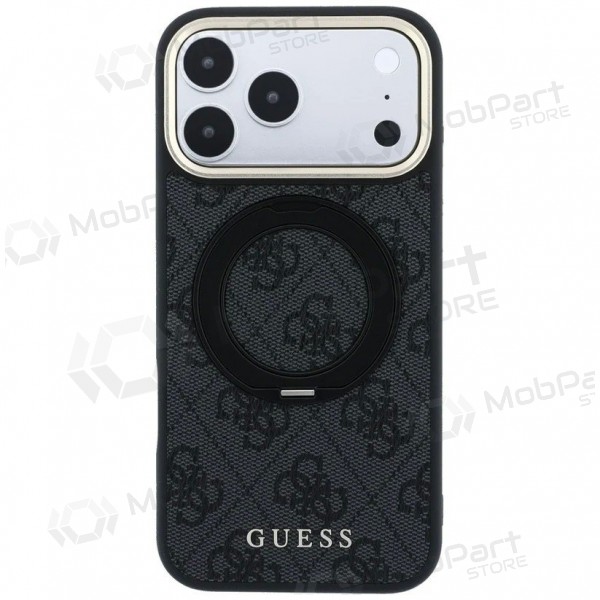 Apple iPhone 18 Pro Max ümbris - Guess PU 4G Ring Stand MagSafe (must)