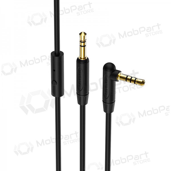 Audio adapter 3,5mm į 3,5mm Borofone BL5 AUX (mustad) Audio adapter 3,5mm į 3,5mm Borofone BL5 AUX (mustad)
