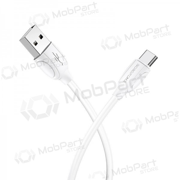 USB kaabel Borofone BX19 USB-A to USB-C 1.0m valged