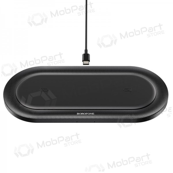 Laadija juhtmeta Borofone BQ7 Prominent Dual (10W) (mustad)