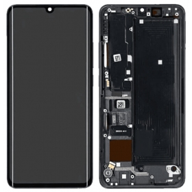 Xiaomi Mi Note 10, Mi Note 10 Pro, Mi Note 10 Lite ekraan (mustad) (koos raamiga) (originaalne)