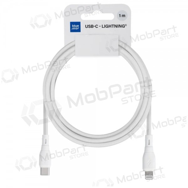 Lightning kaabel Blue Star PJ72-18-3 USB-C to Lightning 1 m valge
