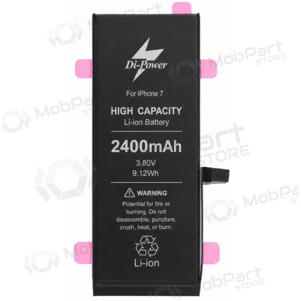 Apple iPhone 7 aku, Di-Power 2400 mAh (suurendatud mahutavusega)
