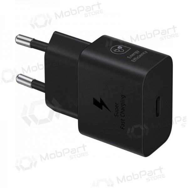 Laadija originaalne Samsung EP-T2510NBEGEU 25W pakendis mustad