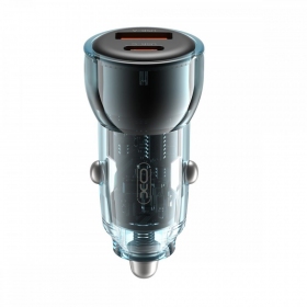 Autolaadija XO CC60 USB-A/USB-C 60W sinised