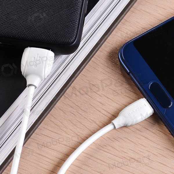 USB kaabel Borofone BX19 USB-A to USB-C 1.0m valged