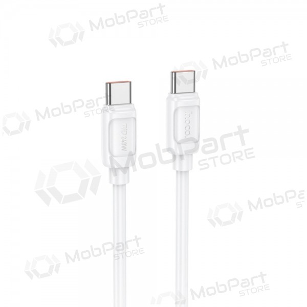 USB-C kaabel Hoco X115 USB-C to USB-C 1 m 240 W valge