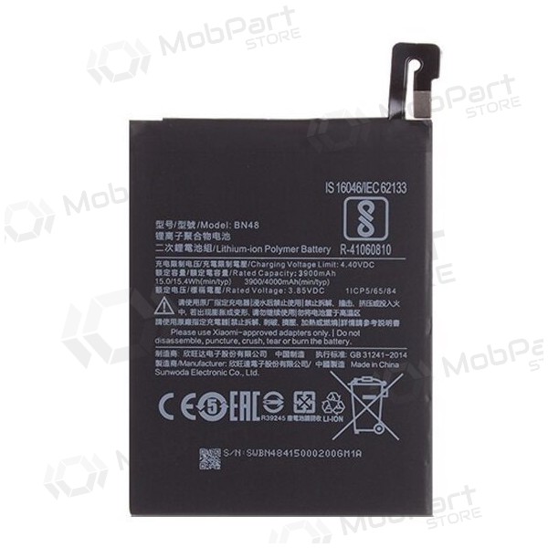 Xiaomi Redmi Note 6 Pro patarei / aku (BN48) (4000mAh)