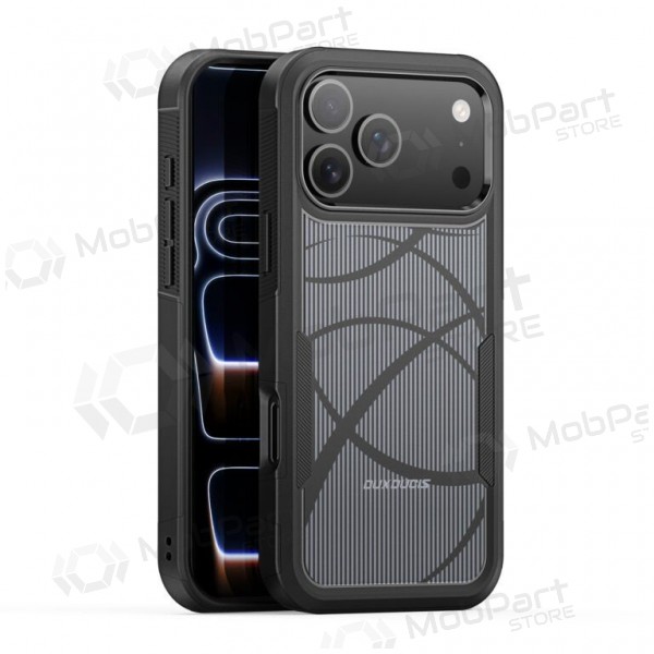 Apple iPhone 17 Pro Max, 18 Pro Max ümbris - Dux Ducis Shld must (Rhythm Pattern)