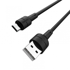 USB kaabel Borofone BX30 microUSB 1.0m (mustad)