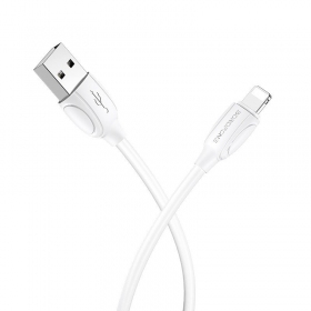 Lightning kaabel Borofone BX19 USB-A to Lightning 1 m valge