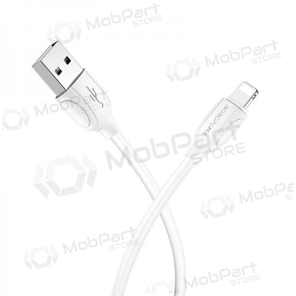 Lightning kaabel Borofone BX19 USB-A to Lightning 1 m valge