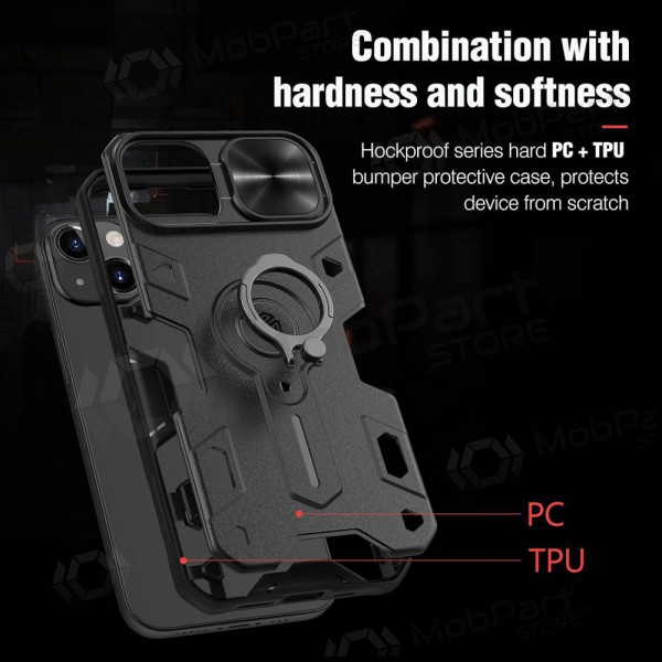 Apple iPhone 14 Pro Max ümbris „Nillkin Armor Pro“ (mustad)