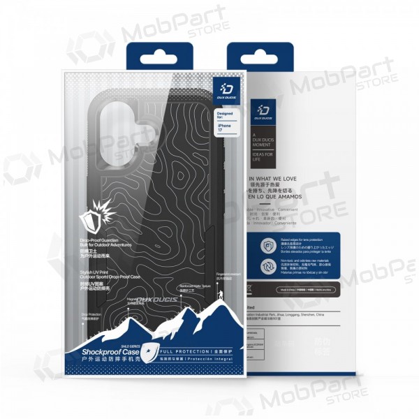 Apple iPhone 17 ümbris - Dux Ducis Shld - must (Triangle Pattern)
