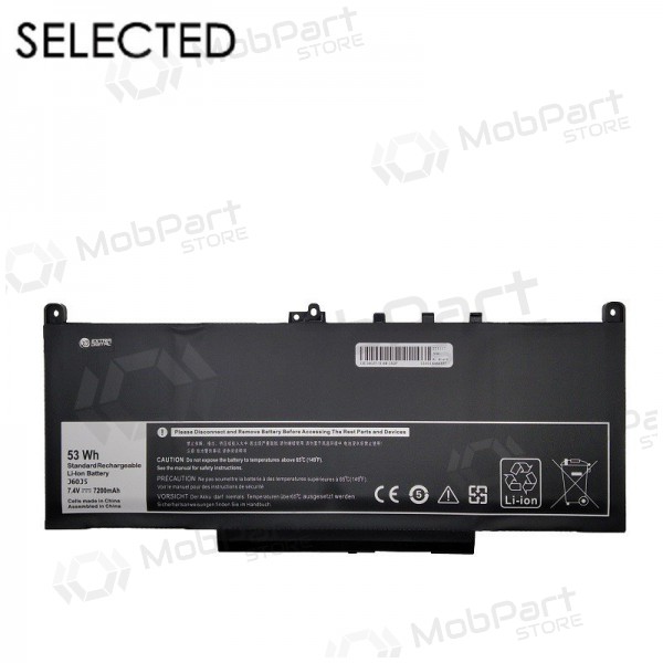DELL J60J5, 7200mAh sülearvuti aku, Selected DELL J60J5, 7200mAh sülearvuti aku, Selected