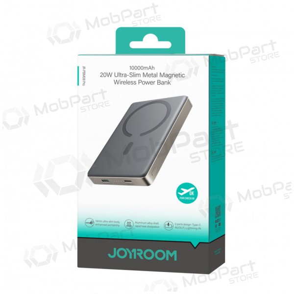 Väline patarei / aku Power Bank Joyroom JR-PBM08 Pro 20W Magnetic Wireless 10000mAh Natural Titanium