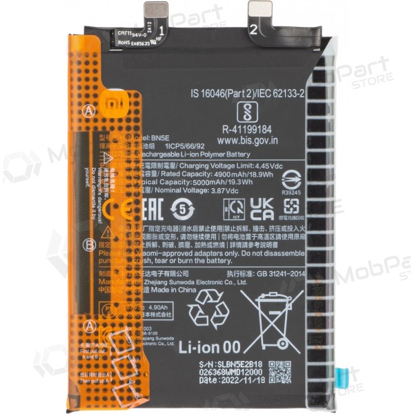 Xiaomi Redmi Note 12 Pro+ aku, aku (BP4J) (originaal)