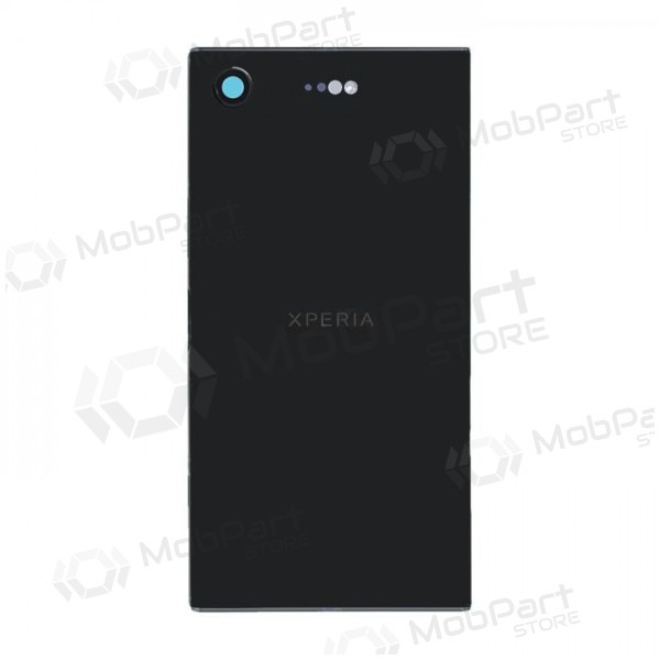 Sony G8441 Xperia XZ1 Compact patareipesade kaas (tagakaas) (mustad) (kasutatud grade C, originaalne)