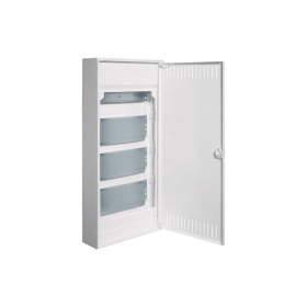 Hager 36 mod. virštinkinis multimedia skydeliskoos  metalinėmis durelėmis VOLTA VA36NWB