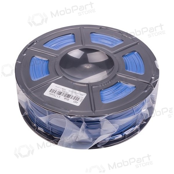 3D spausdinimo plastikas ABS, 1.75mm, 1kg, sinised 3D spausdinimo plastikas ABS, 1.75mm, 1kg, sinised