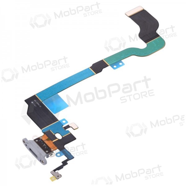 Apple iPhone X laadimispesa ja mikrofoni liides (laadimisliides) (hõbedane)