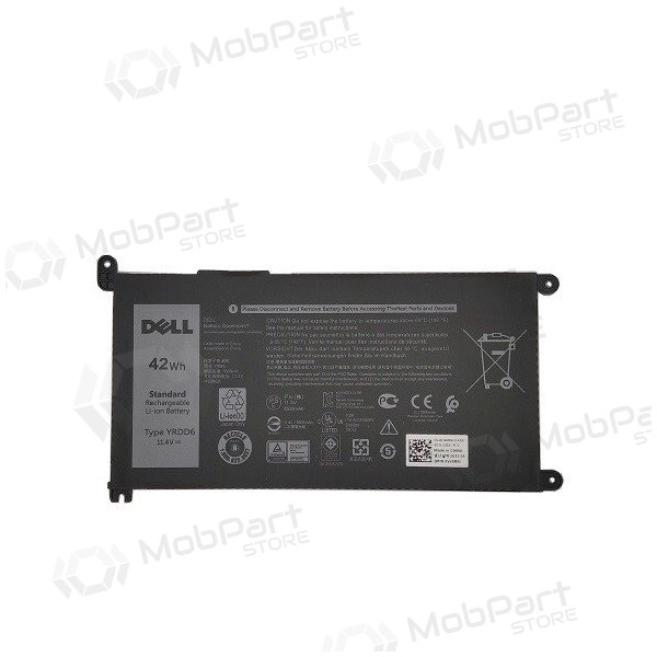 DELL YRDD6, 3500mAh sülearvuti aku - PREMIUM DELL YRDD6, 3500mAh sülearvuti aku - PREMIUM