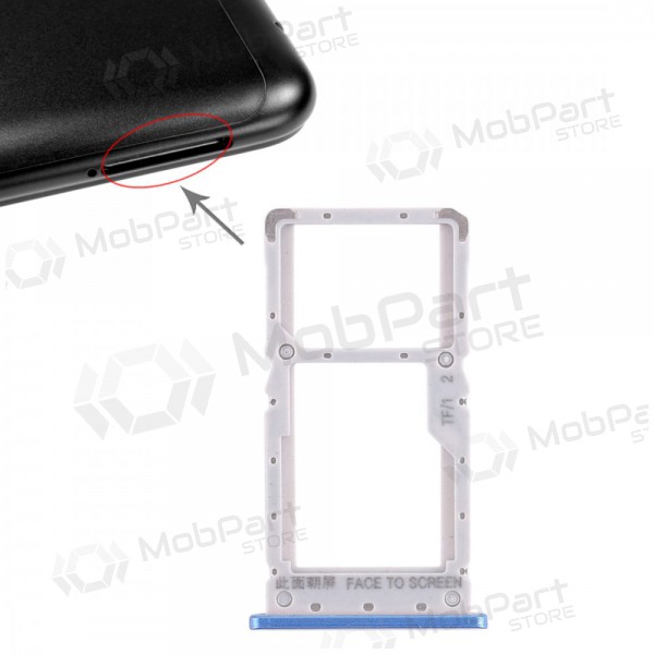Xiaomi Redmi Note 6 Pro SIM kaardi hoidja (sinised)