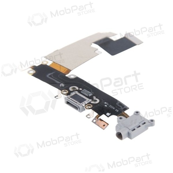 Apple iPhone 6 Plus laadimispesa ja mikrofoni liides (laadimisliides) (šviesiai hall) (kasutatud, originaalne) Apple iPhone 6 Plus laadimispesa ja mikrofoni liides (laadimisliides) (šviesiai hall) (kasutatud, originaalne)