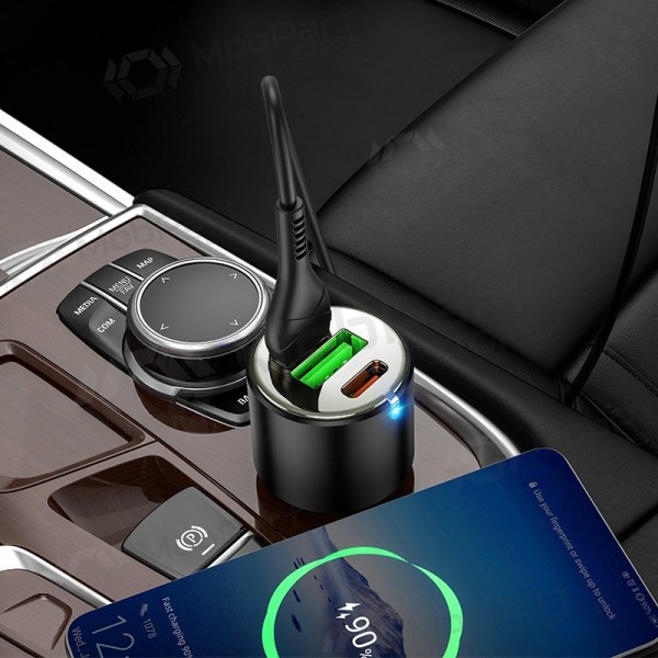 Autolaadija Hoco NZ6 45 W PD 2x USB-C + USB-A must