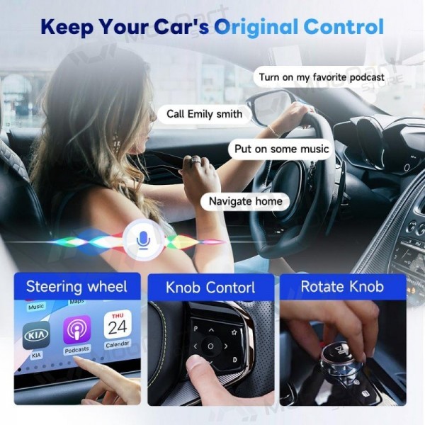 CarPlay adapter Carlinkit HD2CP Pro juhtmevaba Android Auto must
