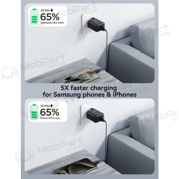 Laadija Joyroom JR-TCF23 USB-C 25W mustad